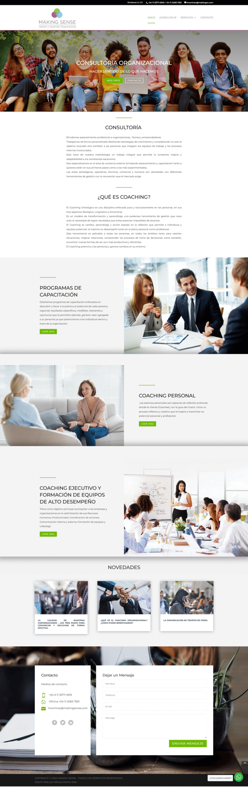 Vista completa del proyecto Making Sense