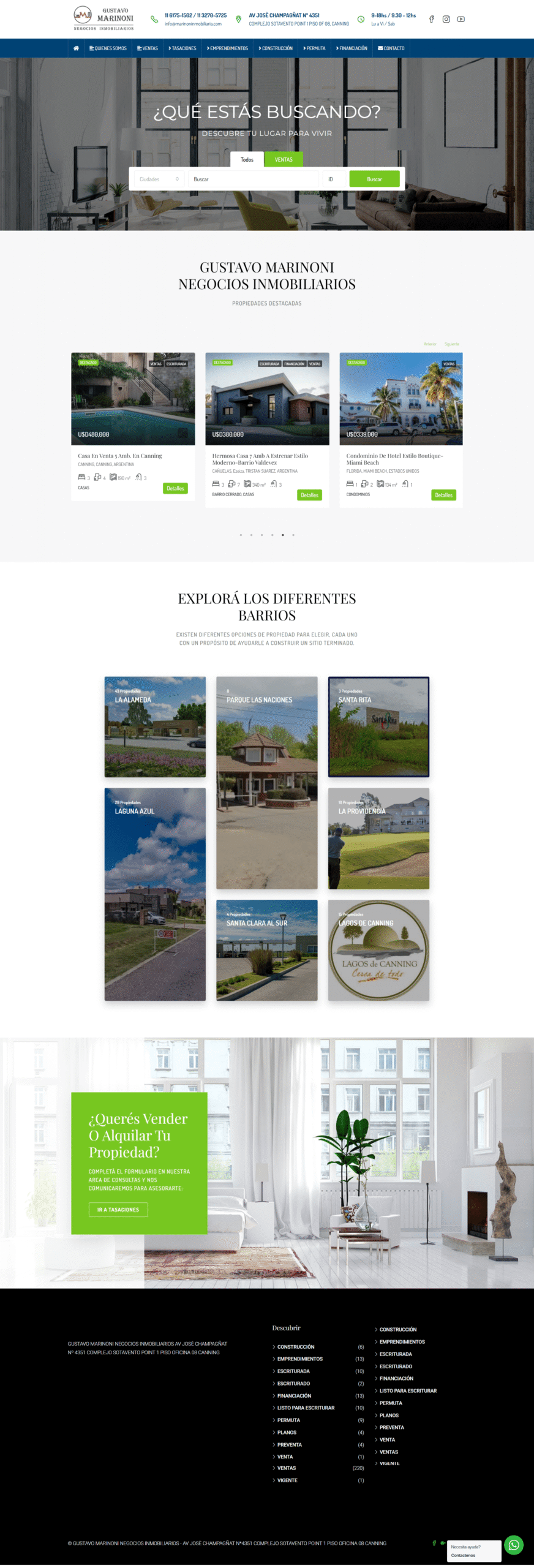 Vista completa del proyecto Marinoni Inmobiliaria