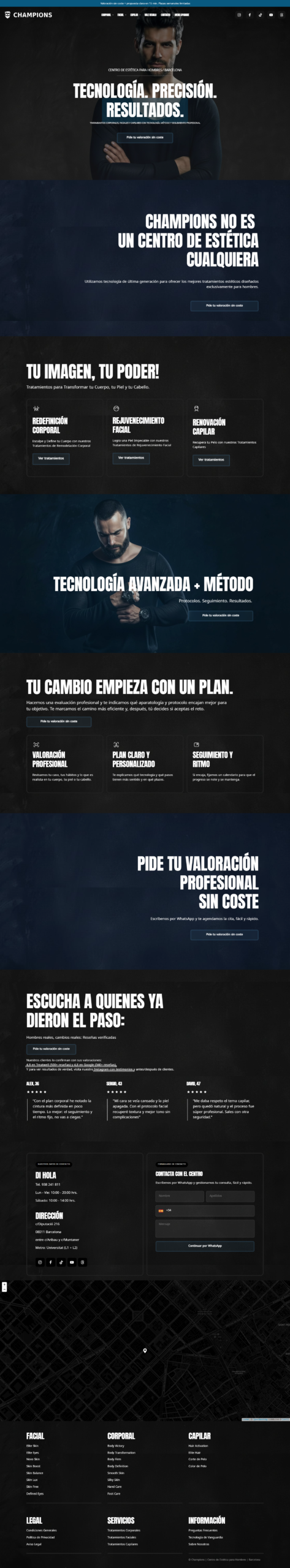Vista completa del proyecto Champions Journal