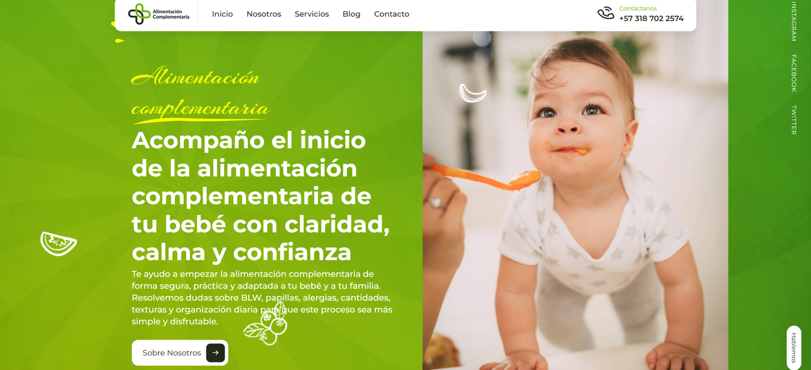 Vista completa del proyecto Nutricion Complementaria