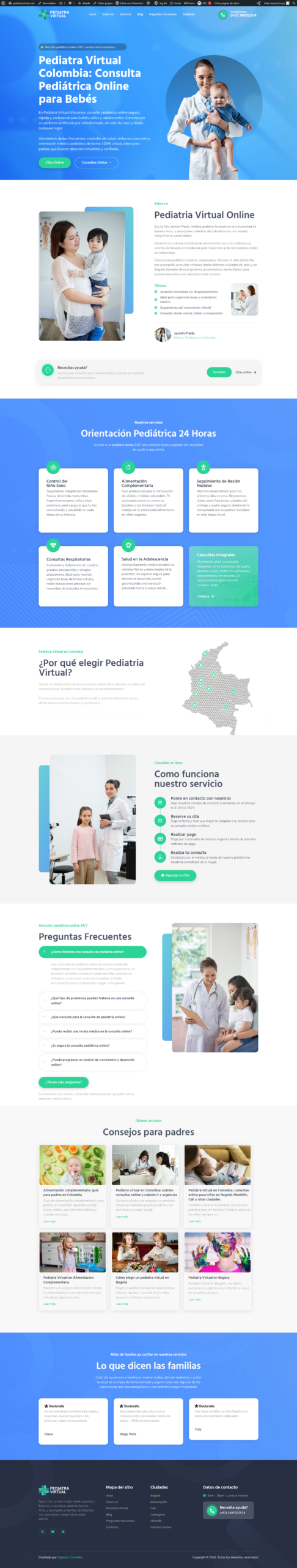 Vista completa del proyecto Pediatra Virtual